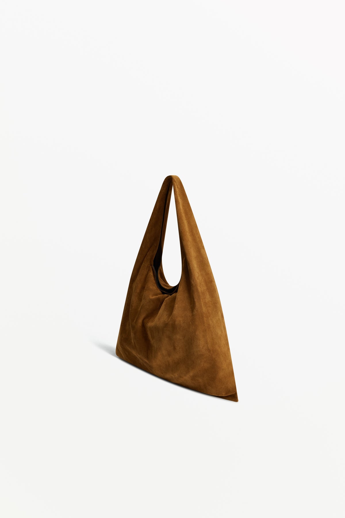 East Tote Suede Pampas, worn on the shoulder
