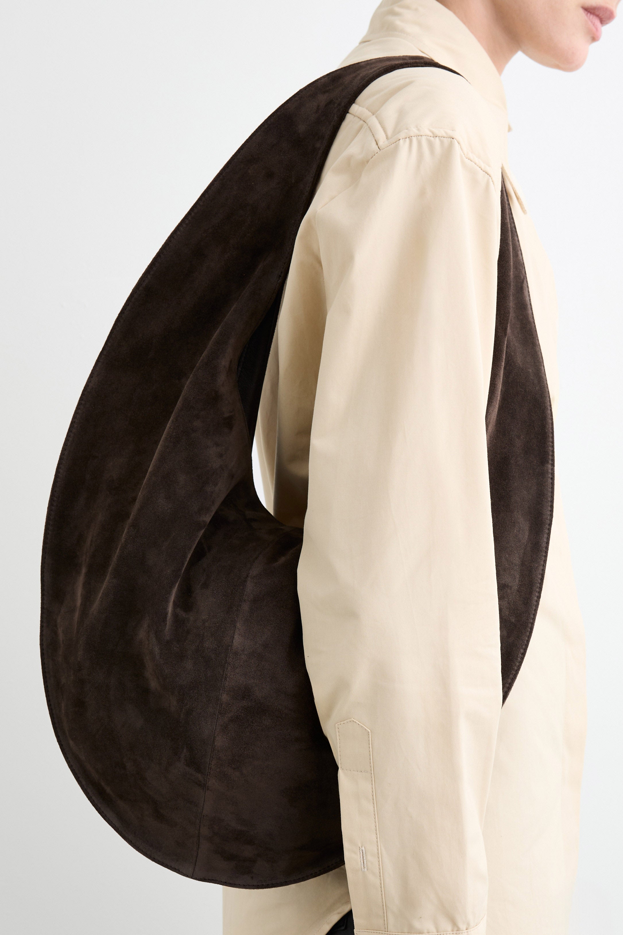 Market Tote Suede Cacao – Maeden