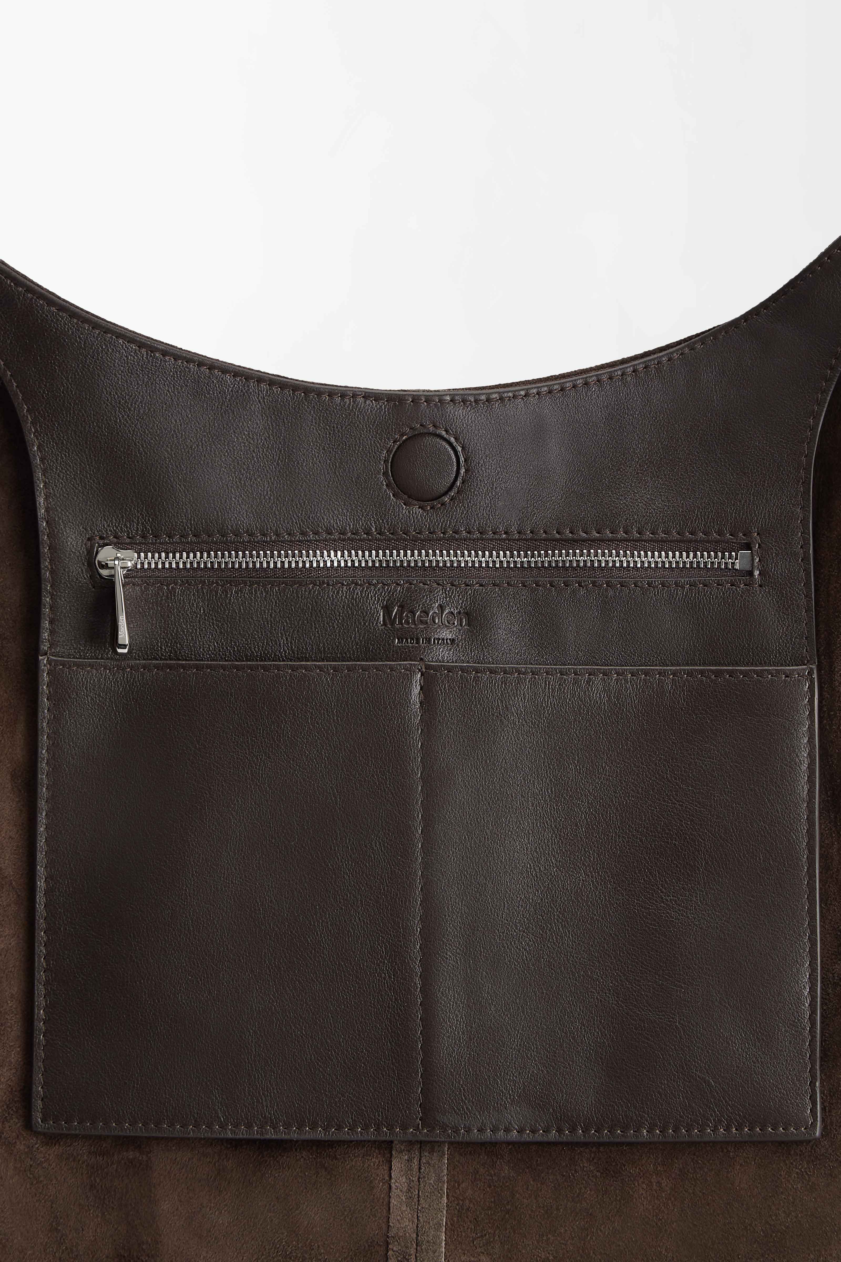 Market Tote Suede Cacao – Maeden