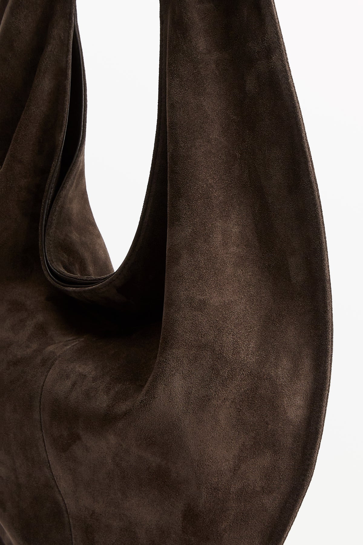 Market Tote Suede Cacao, interior view