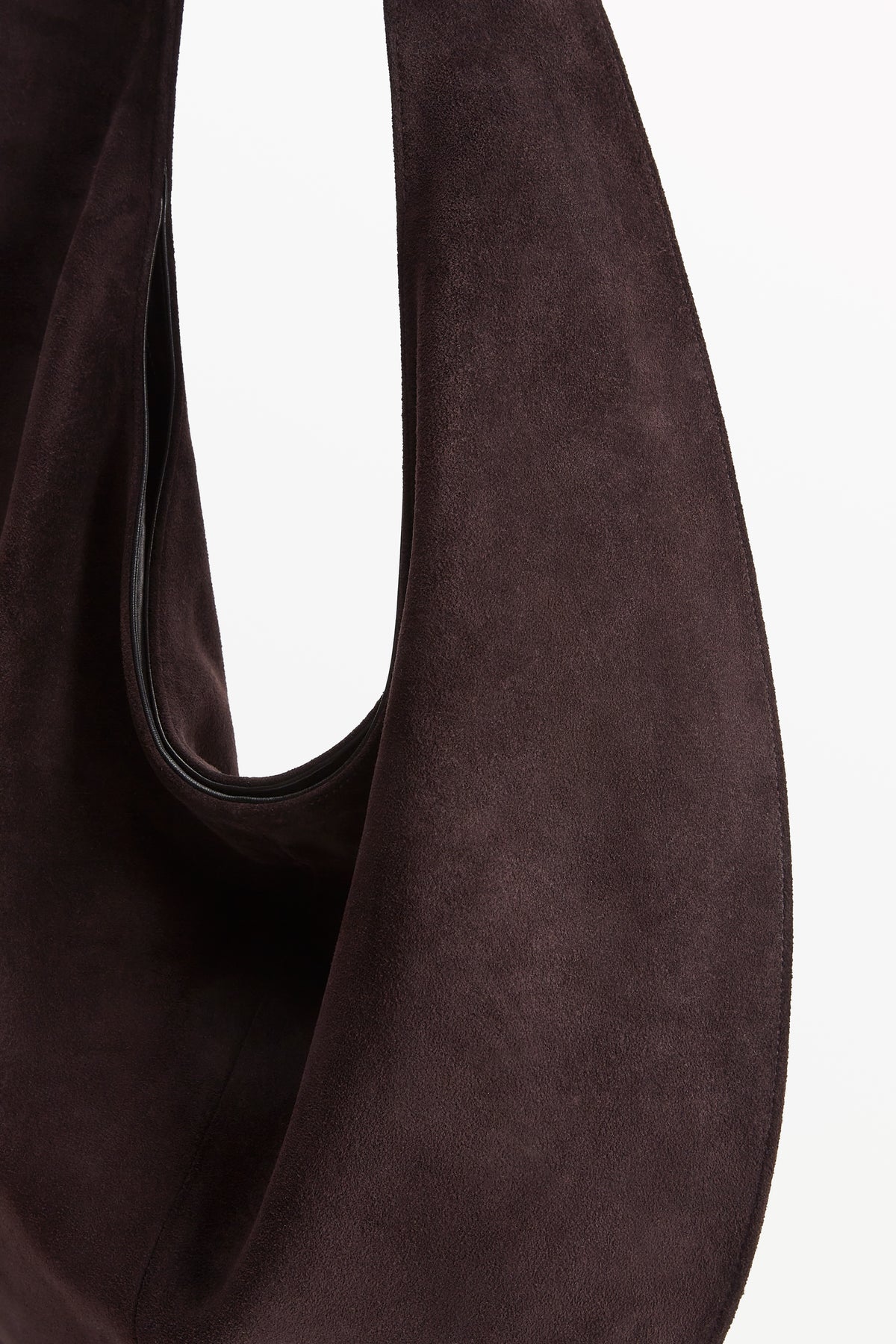 Market Tote Suede Grape, material detail