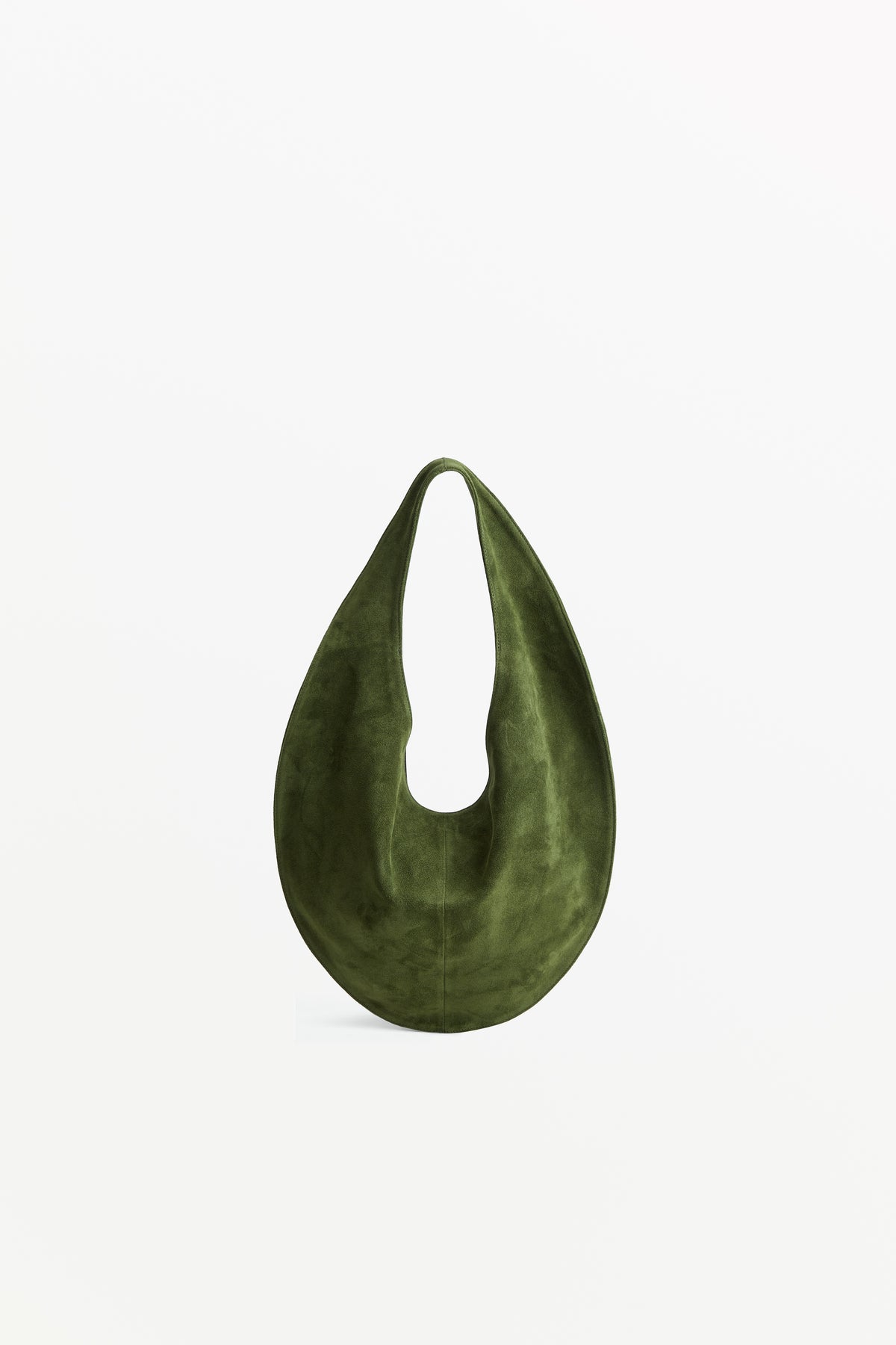 Market Tote Suede Matcha, front view