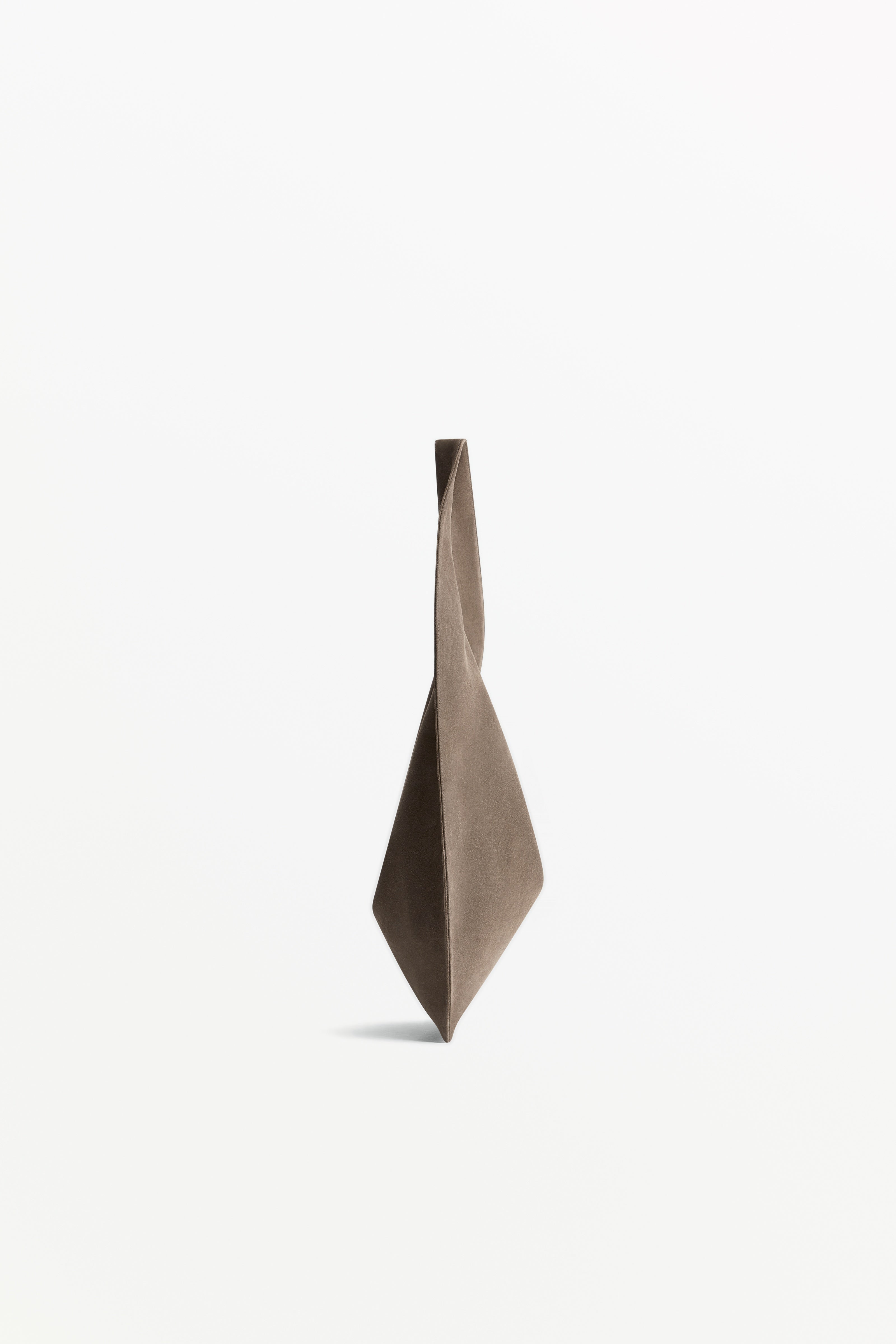 Market Tote Suede Mute, profile view