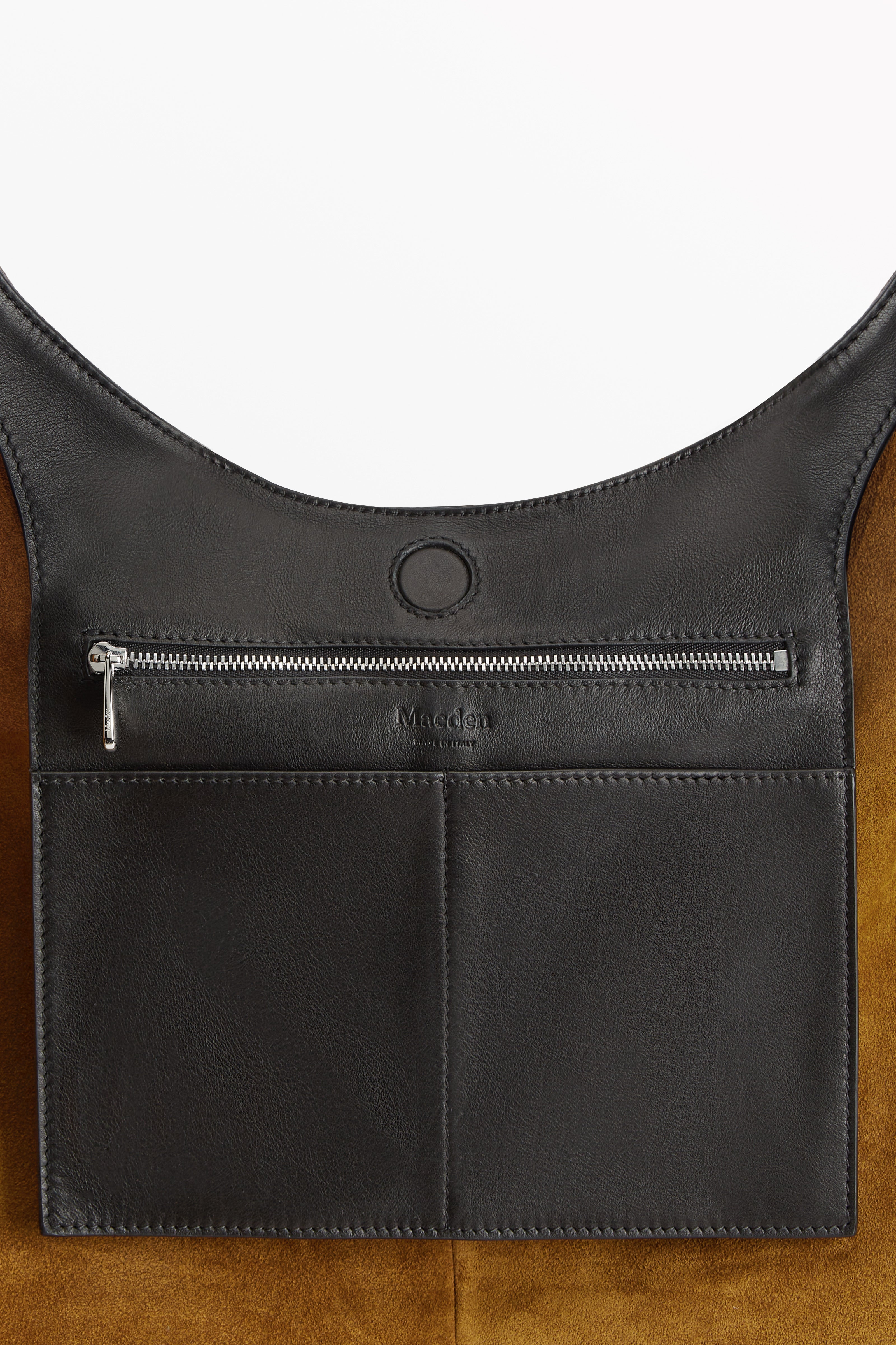 Market Tote Suede Savanna, interior view
