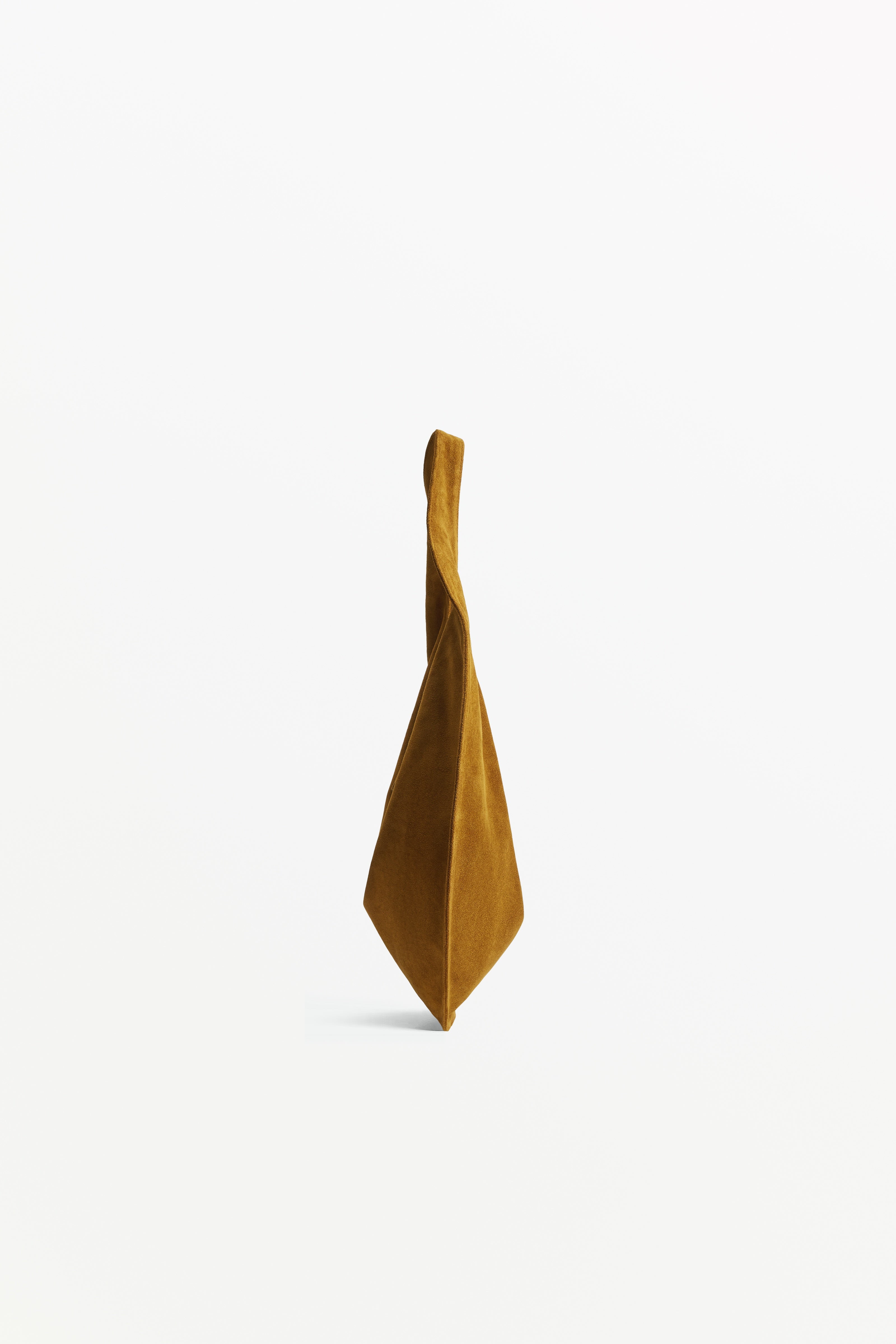 Market Tote Suede Savanna, profile view